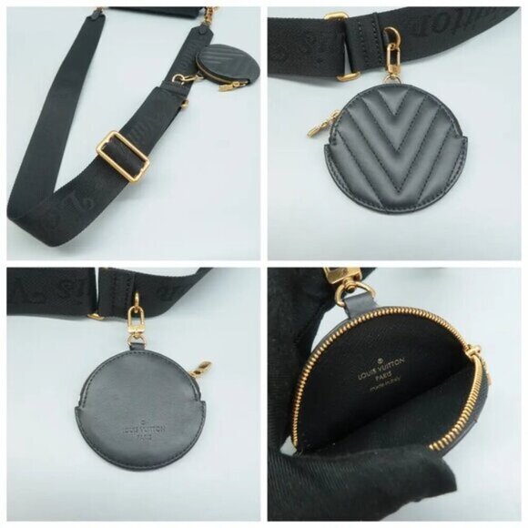 100% Authentic Louis Vuitton New Wave Black W/P Leather Satchel - Picture 10 of 12